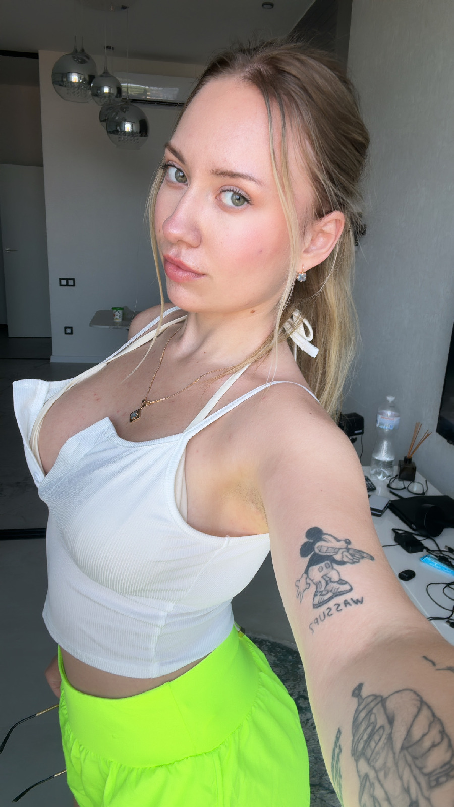 KateV in her underwear in Accra