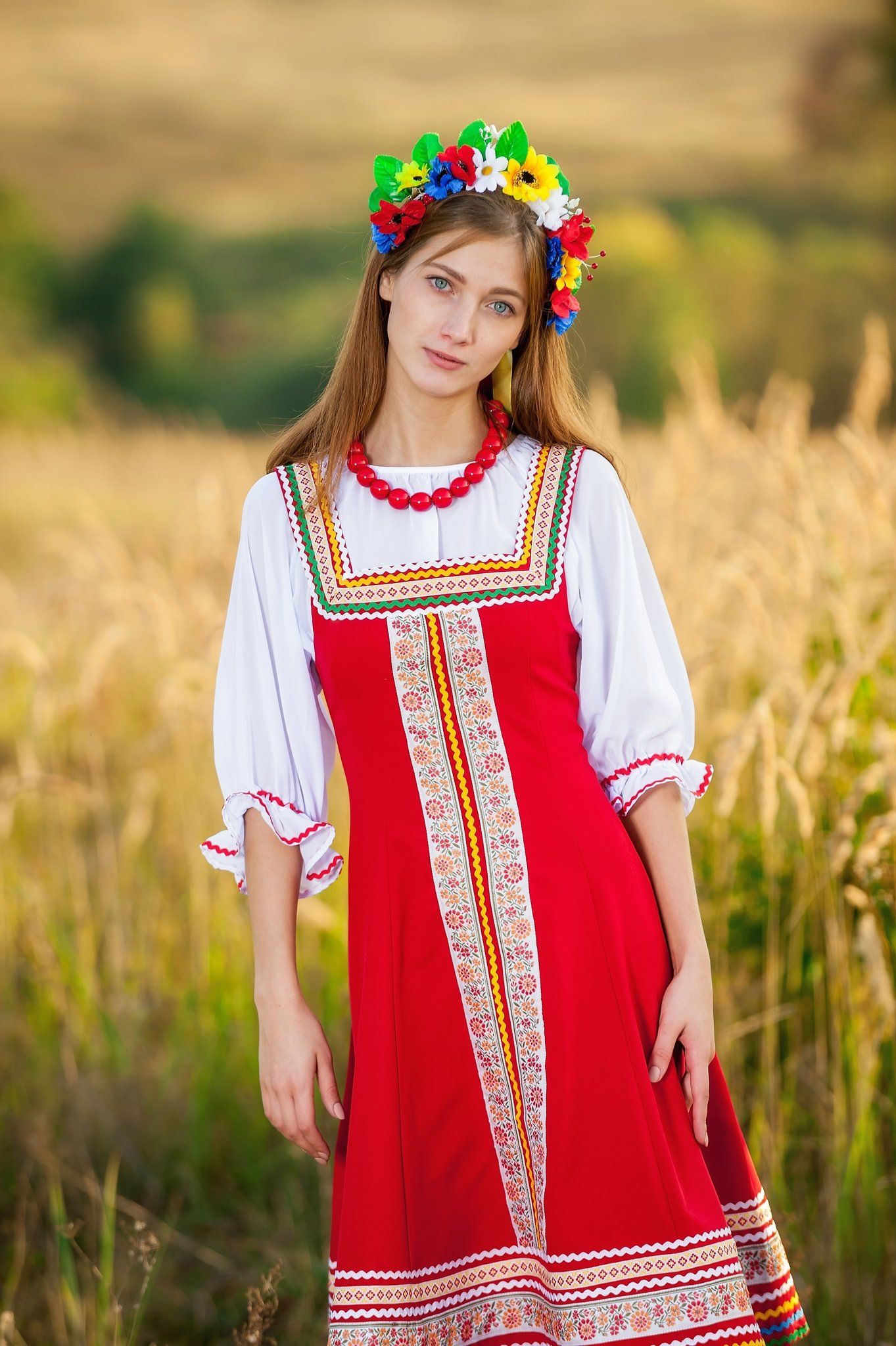 Women in Slavic costumes in Accra — step in, relax, and chat live